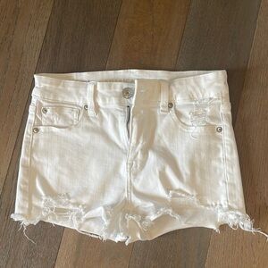 White American eagle Jean shorts